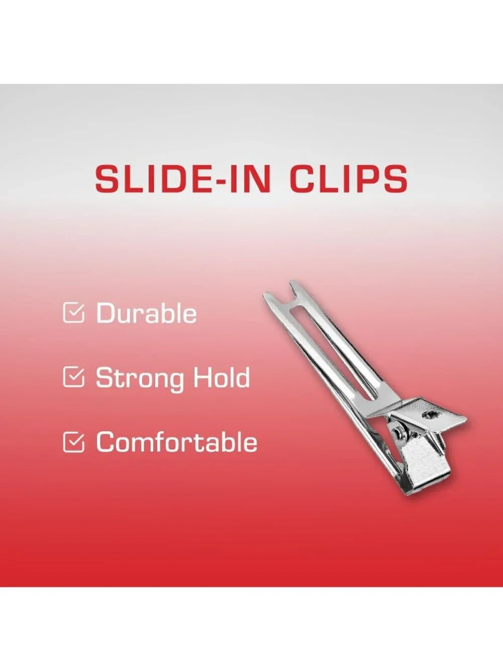 Durable 80pcs Metal Slide-In Hair Clips for Dreads, Twists & Hairdressing